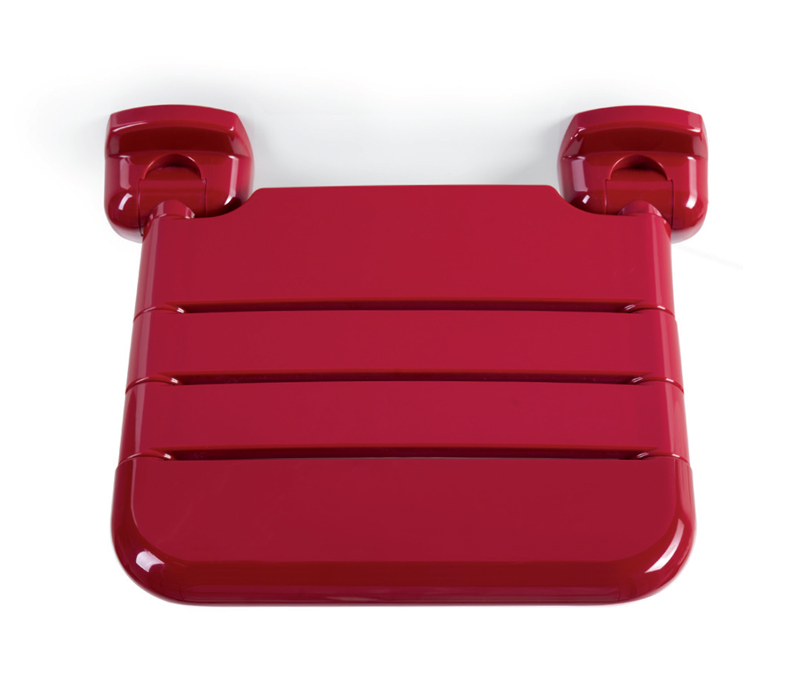Disabled Folding Seat With L Shaped Shower Curtain Rod