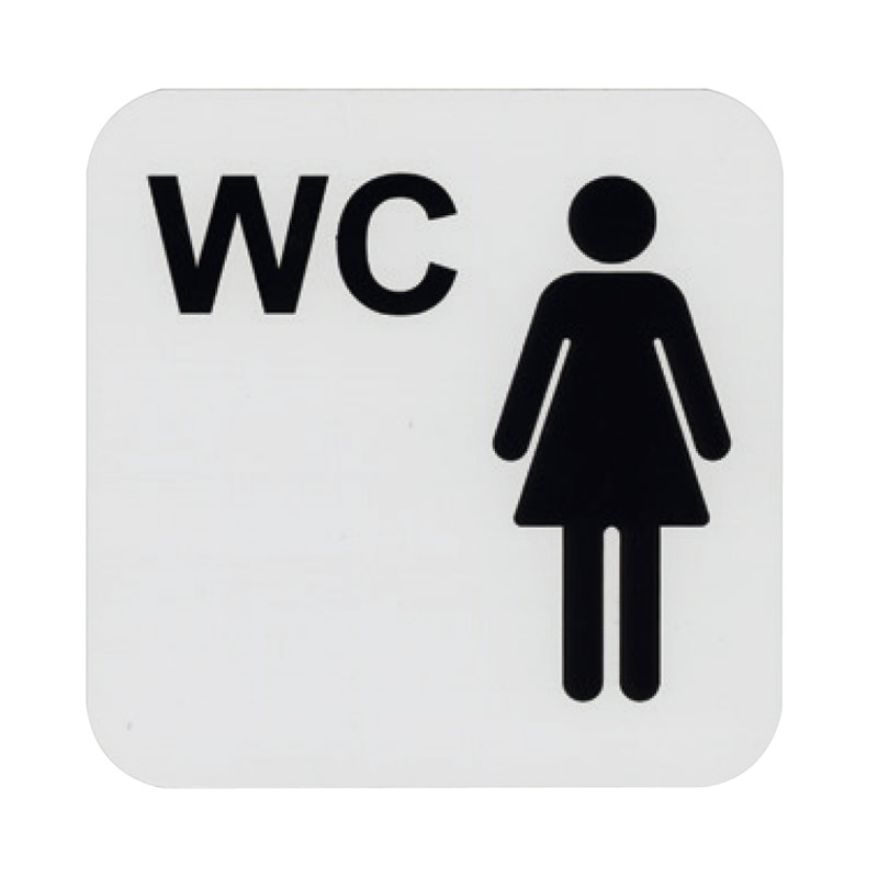 Sign, “women’s bathroom”