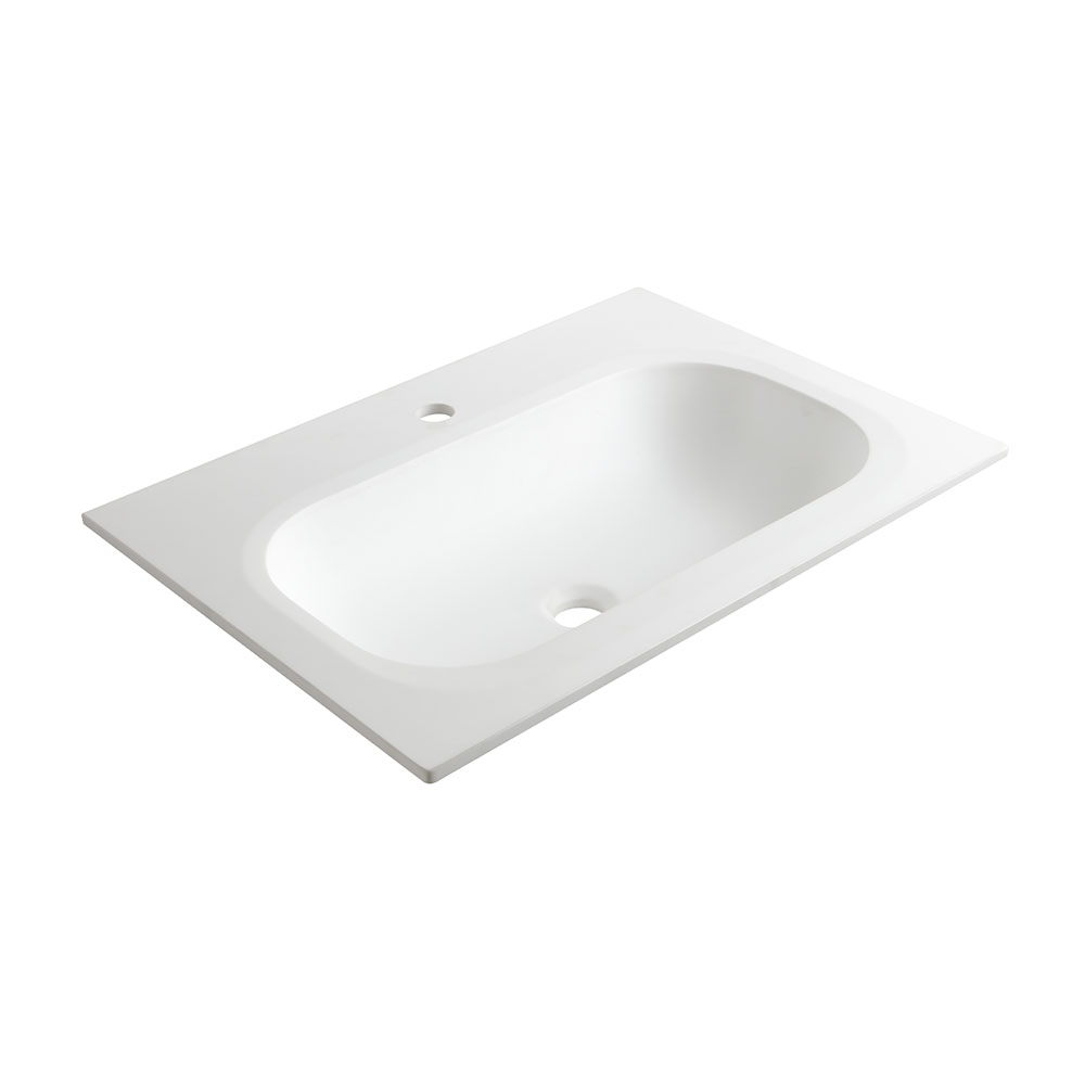 Lavabo in pietra acrilica, 650 mm.