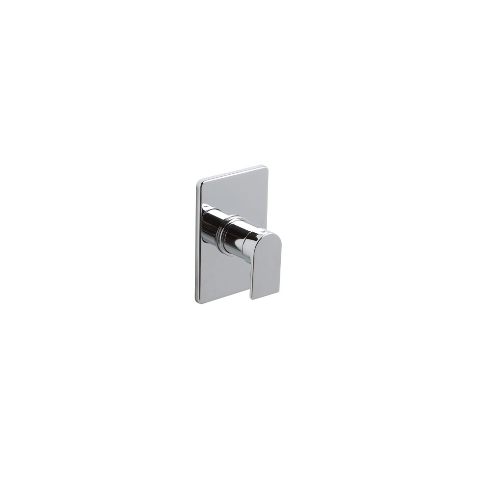 Concealed, wall-mounted shower mixer.