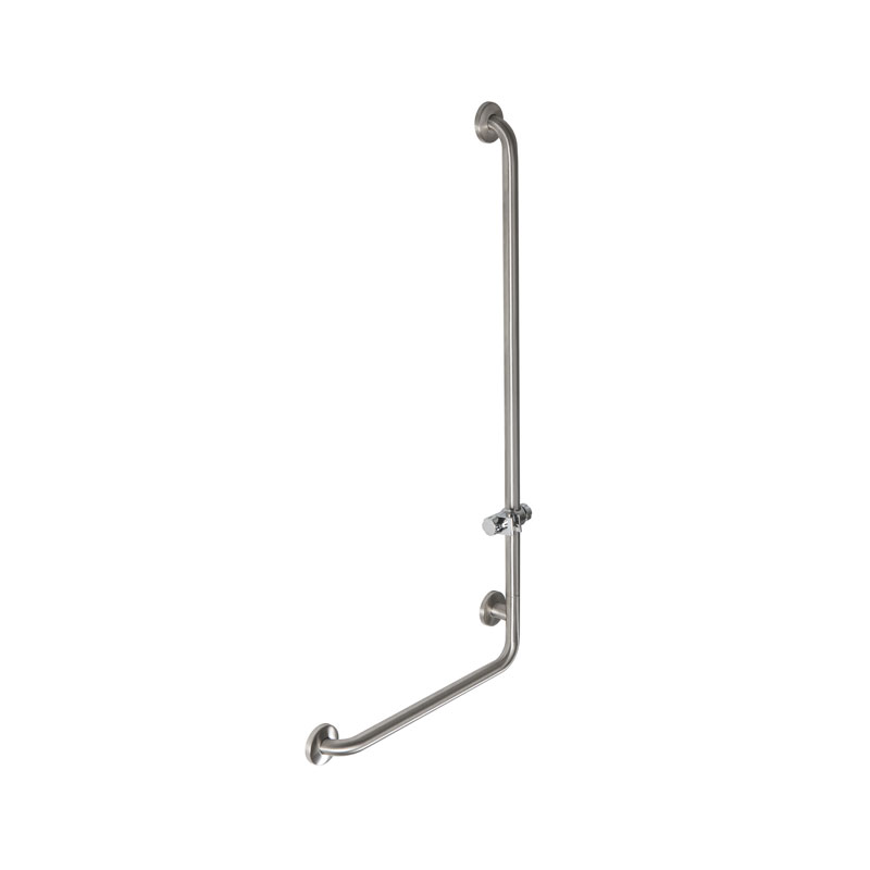 L shape safety Grab bar equipped with shower head holder