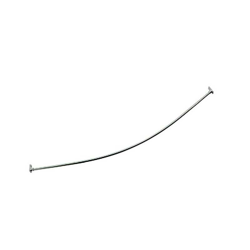 Curved Shower Curtain Rod - Oval with Fixed Flange