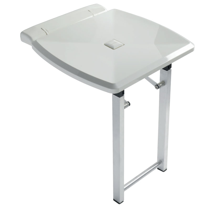 Folding Shower Seat with Folding Legs, 16"