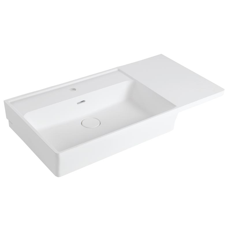 Console with basin on side