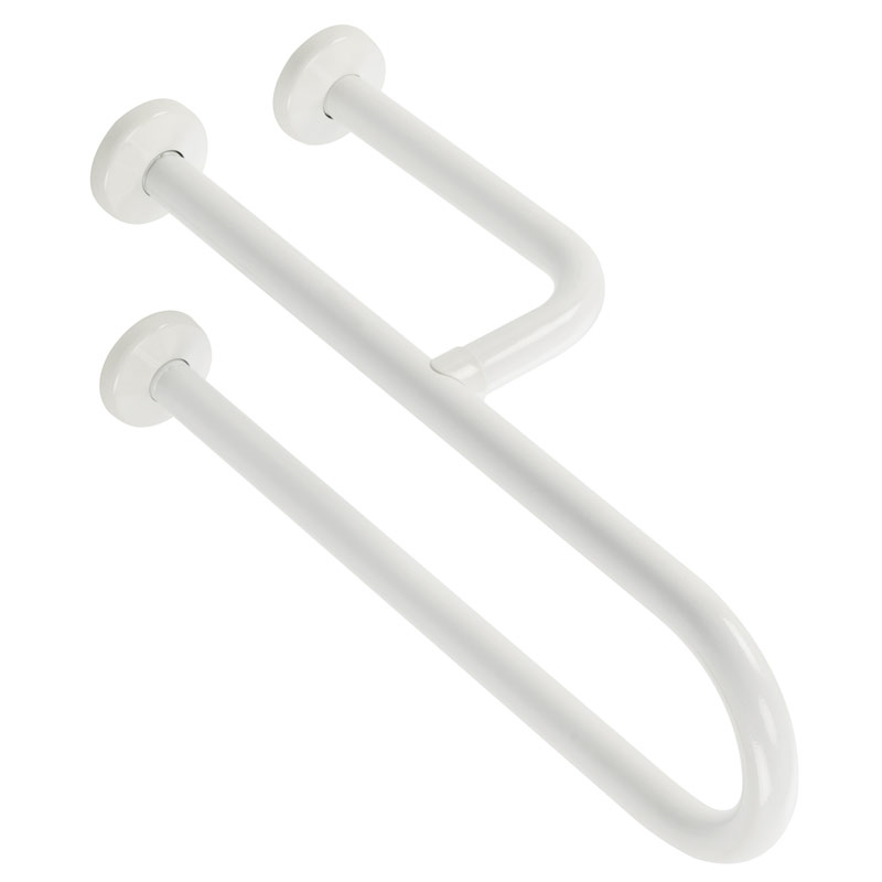 Fixed, lateral safety grab bar