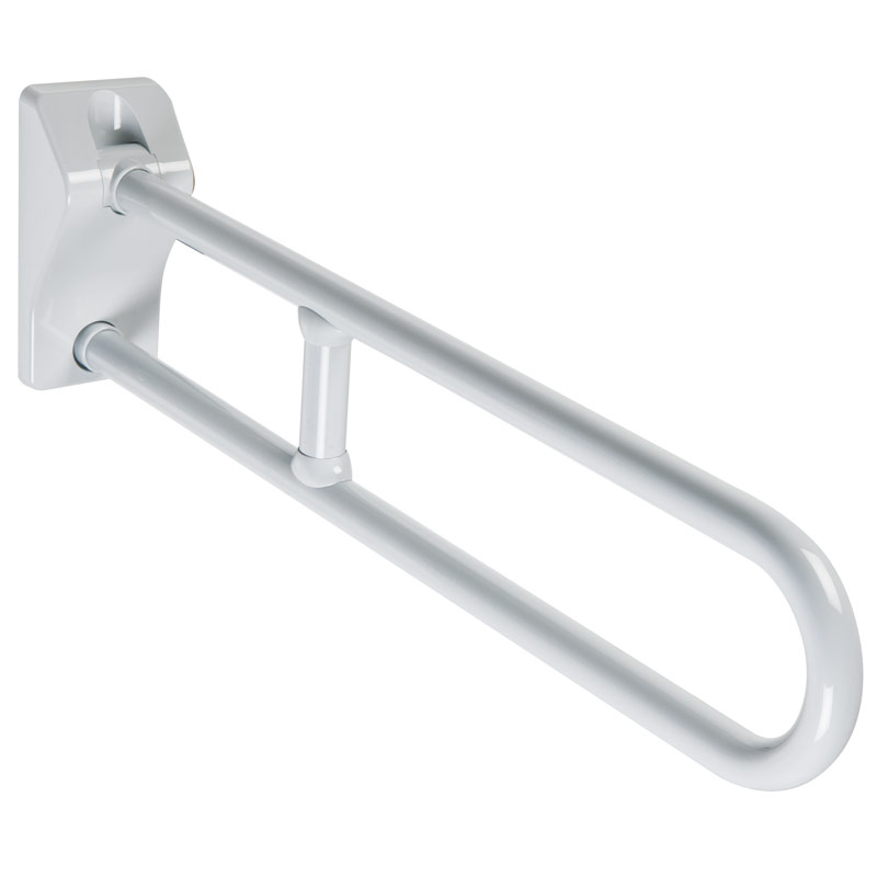 Folding grab bar with reinforcement