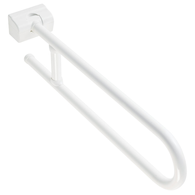 Folding safety grab bar with reinforcing joint