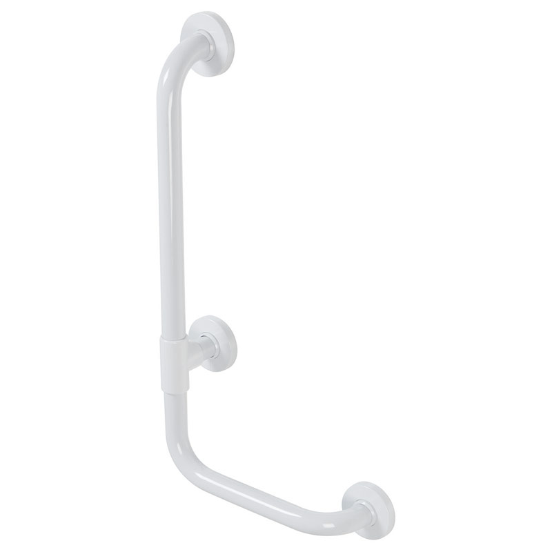 L-Shape Grab Bar, Vinyl Coated