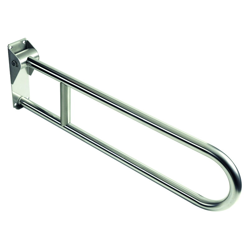Folding grab bar with reinforcement