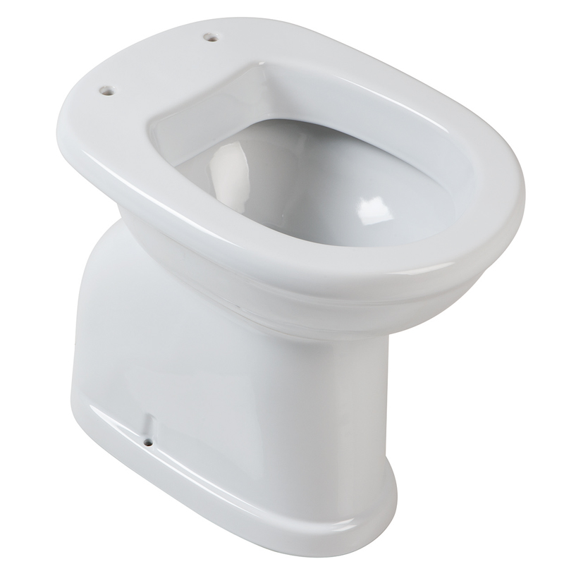 Vaso sanitario, a pavimento, con sifone integrato
