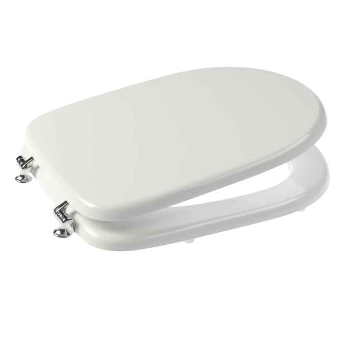 Sedile con copri sedile in legno