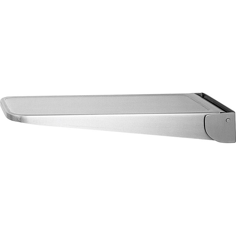 Folding shelf with spring counterweight