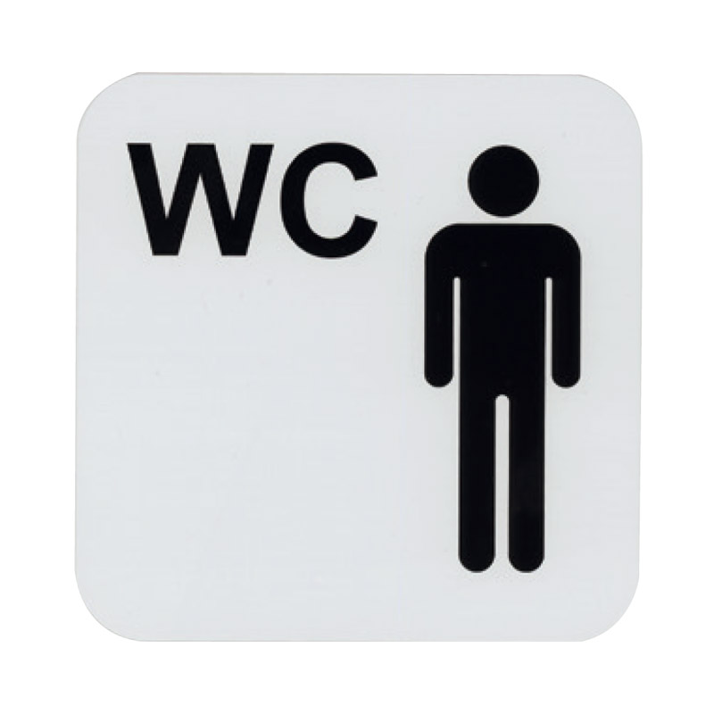 Insegna "bagno uomini"