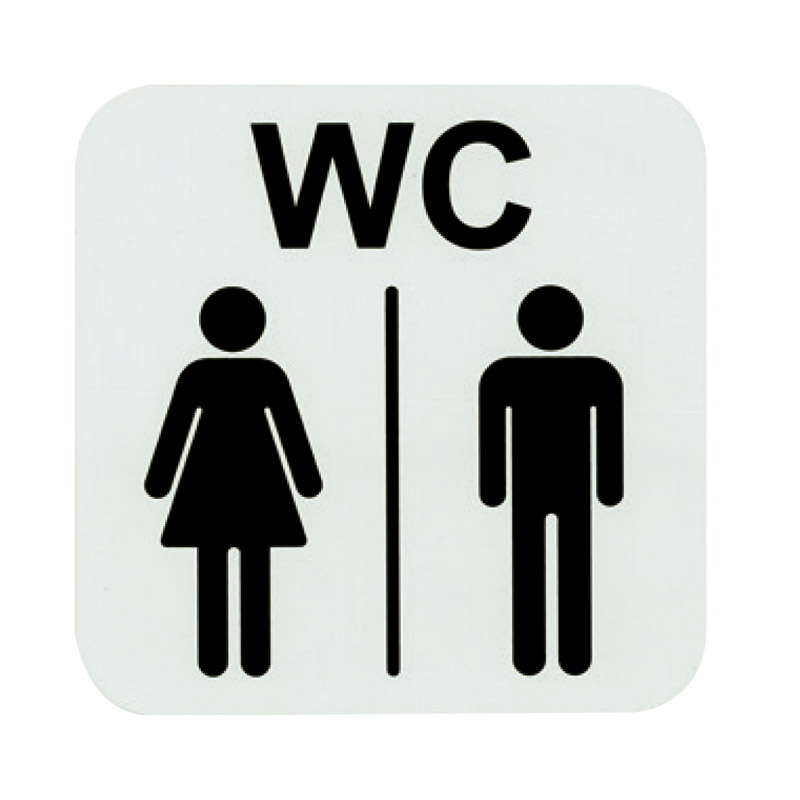 Insegna "bagno donne - uomini"