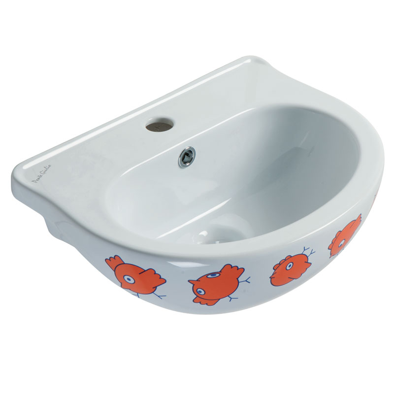 Washbasin with decoration