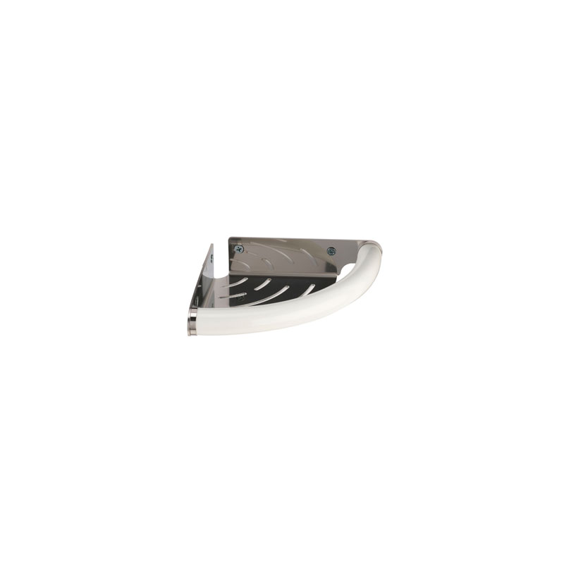 Maxima Assist Grab Bar with Stainless Steel Corner Shelf