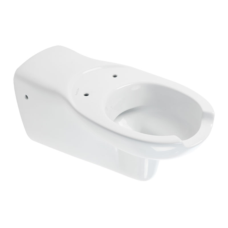 Wall hung toilet with front opening