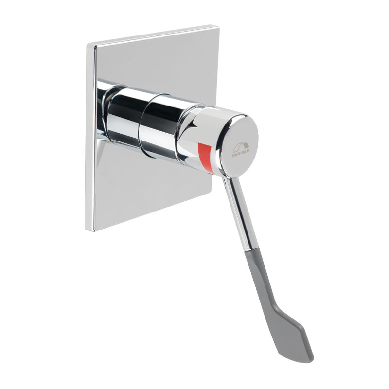 Miscelatore mono comando doccia ad incasso con leva clinica 