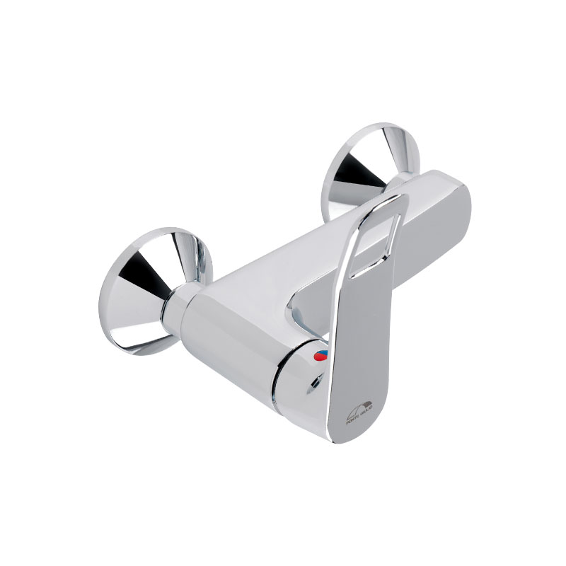 Miscelatore monocomando esterno per doccia con leva ergonomica