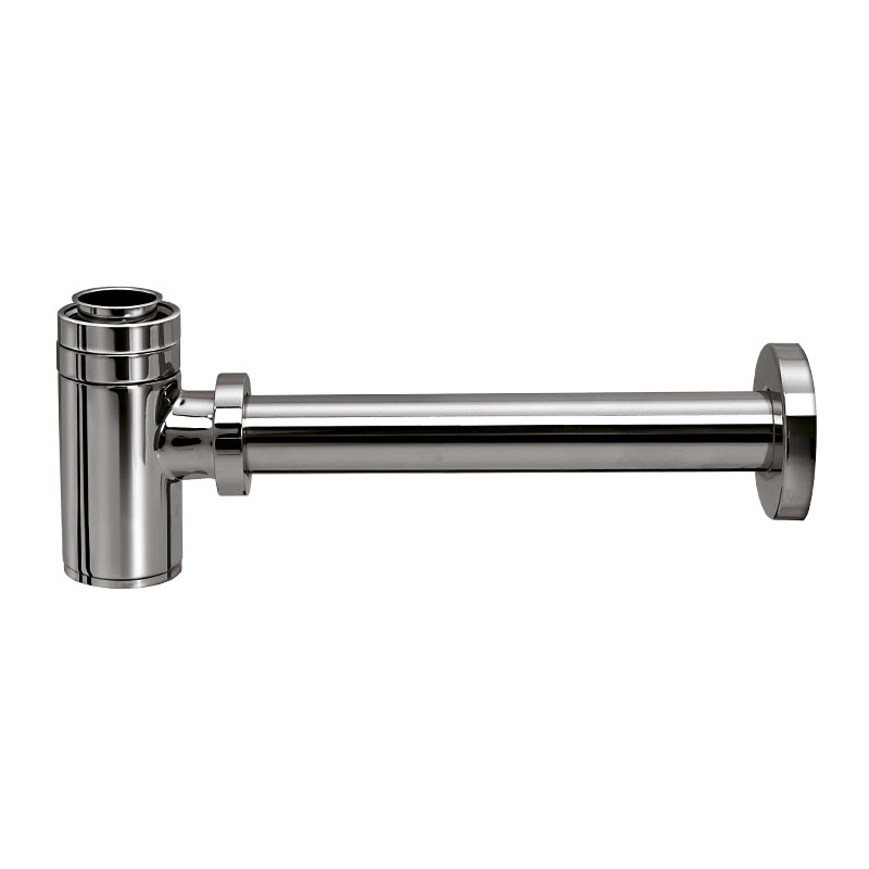 Sifone per lavabo, corpo tondo corto
