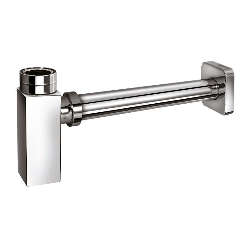 Sifone per lavabo, corpo squadrato