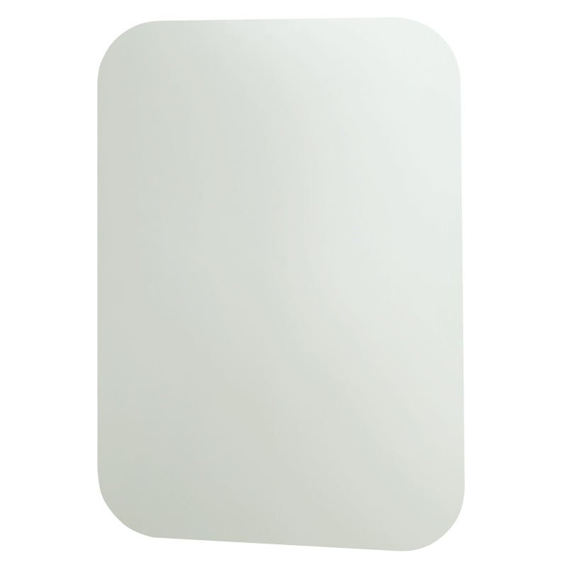 Bathroom mirror, in safety glass, rectangular shaped.