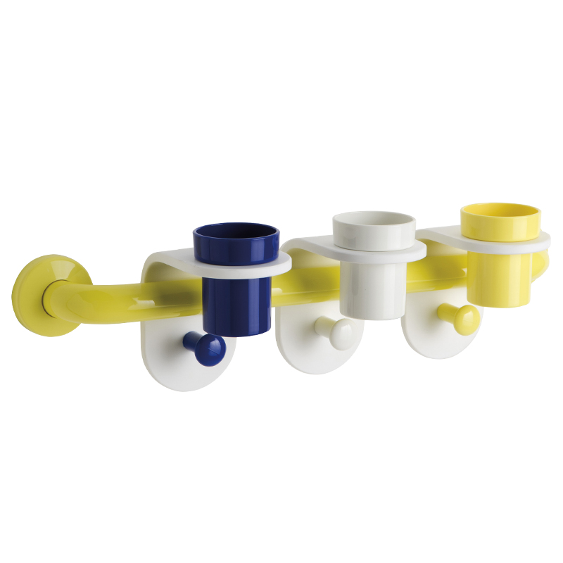 Bar with cup holders and towel hook