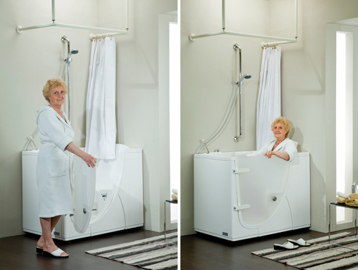 Vasca apertura laterale bagno anziani