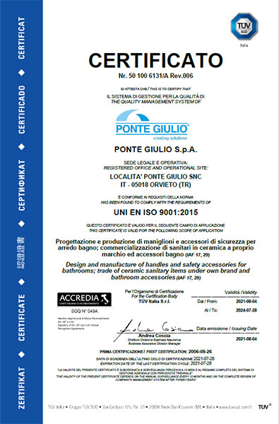 UNI EN ISO 9001:2021
