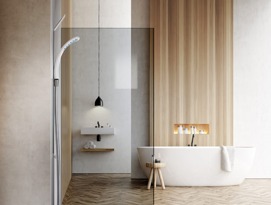 Magnetic shower thinner than traditional shower system
