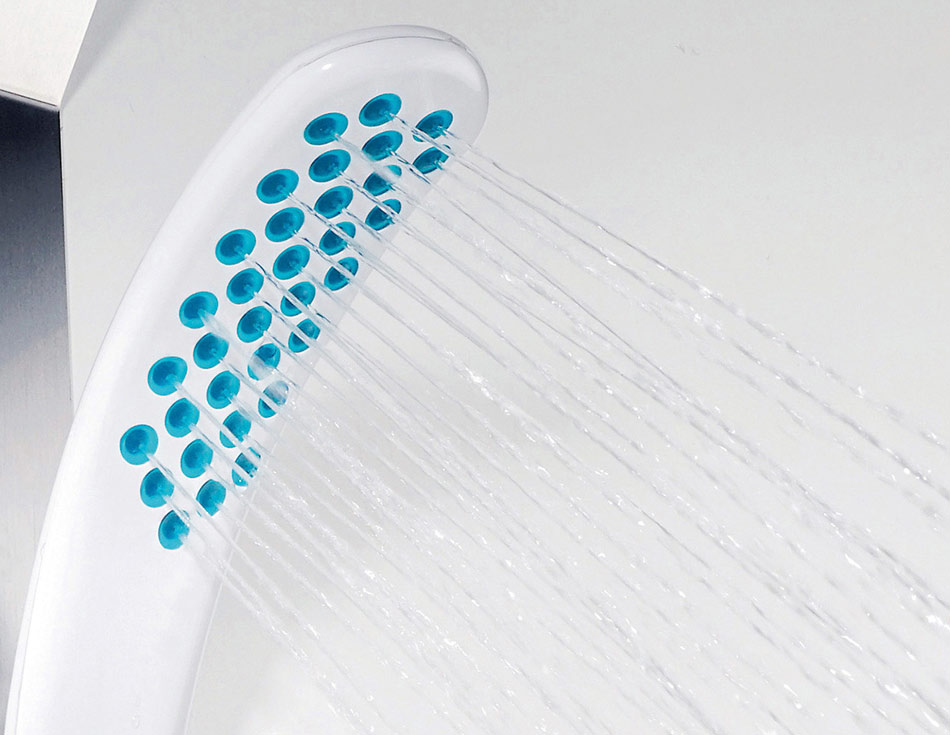 Self cleaning magnetic shower