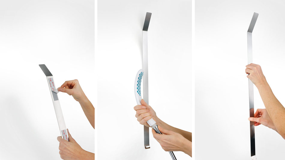 Magnetic shower easy to install