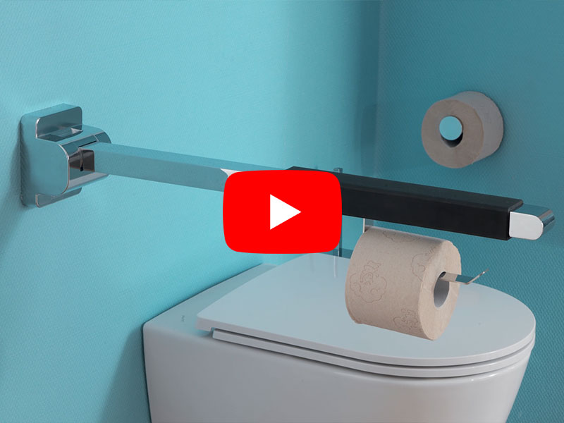 Folding and removable grab bar