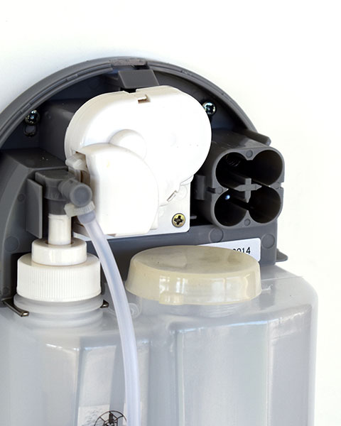 alloggiamento pile distributore touchless