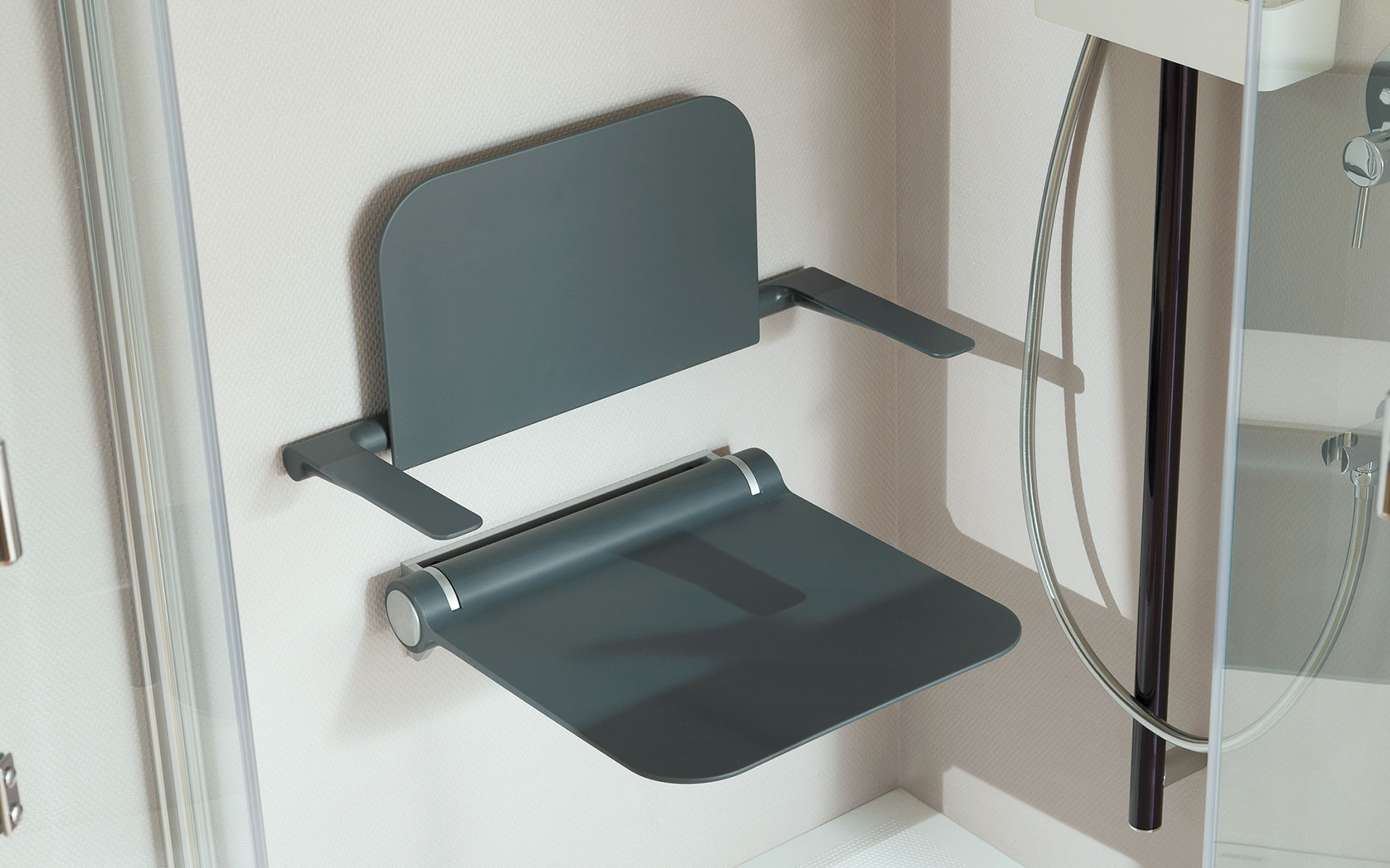 Shower seat hug collection