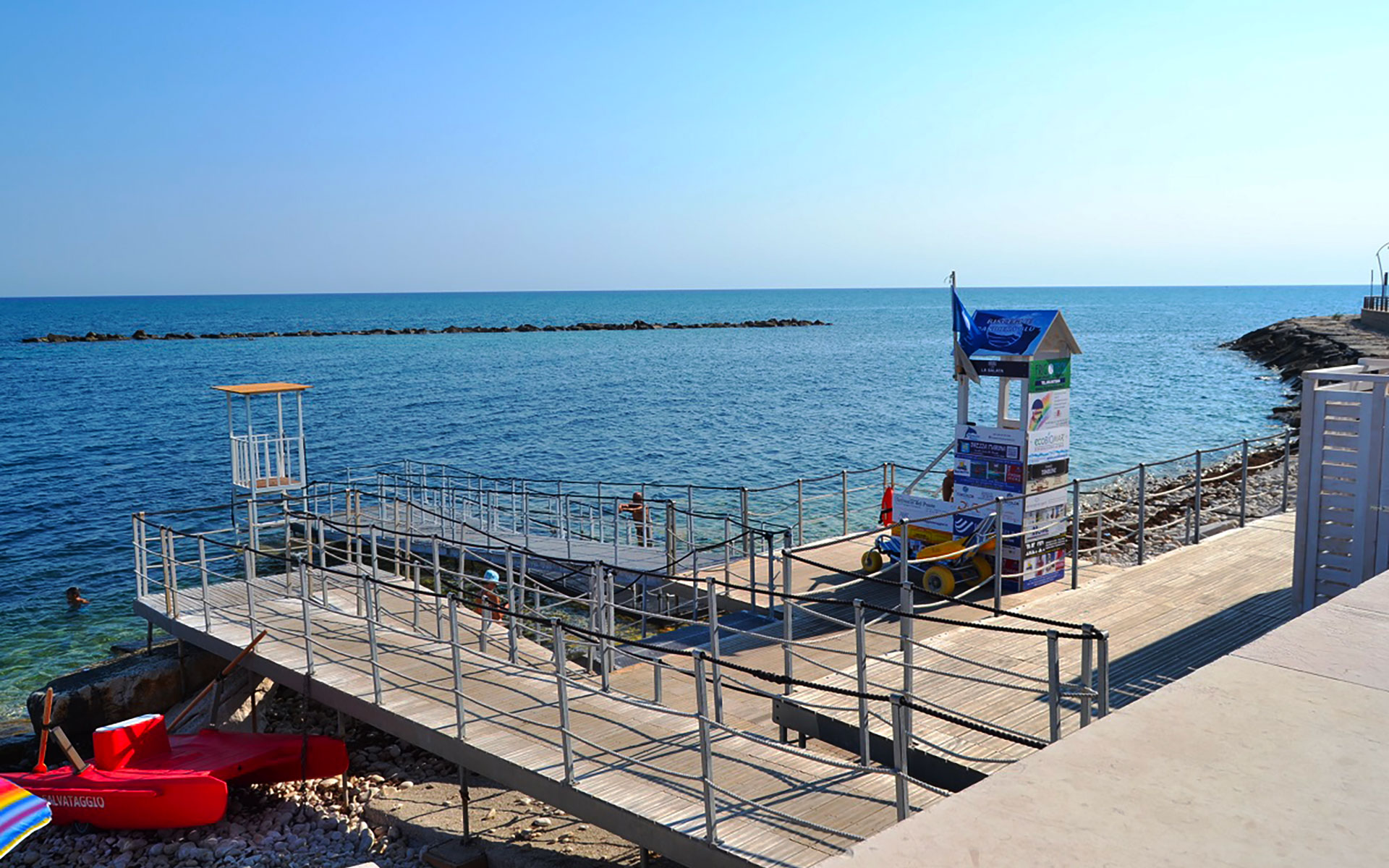 La spiaggia senza barriere di Bisceglie