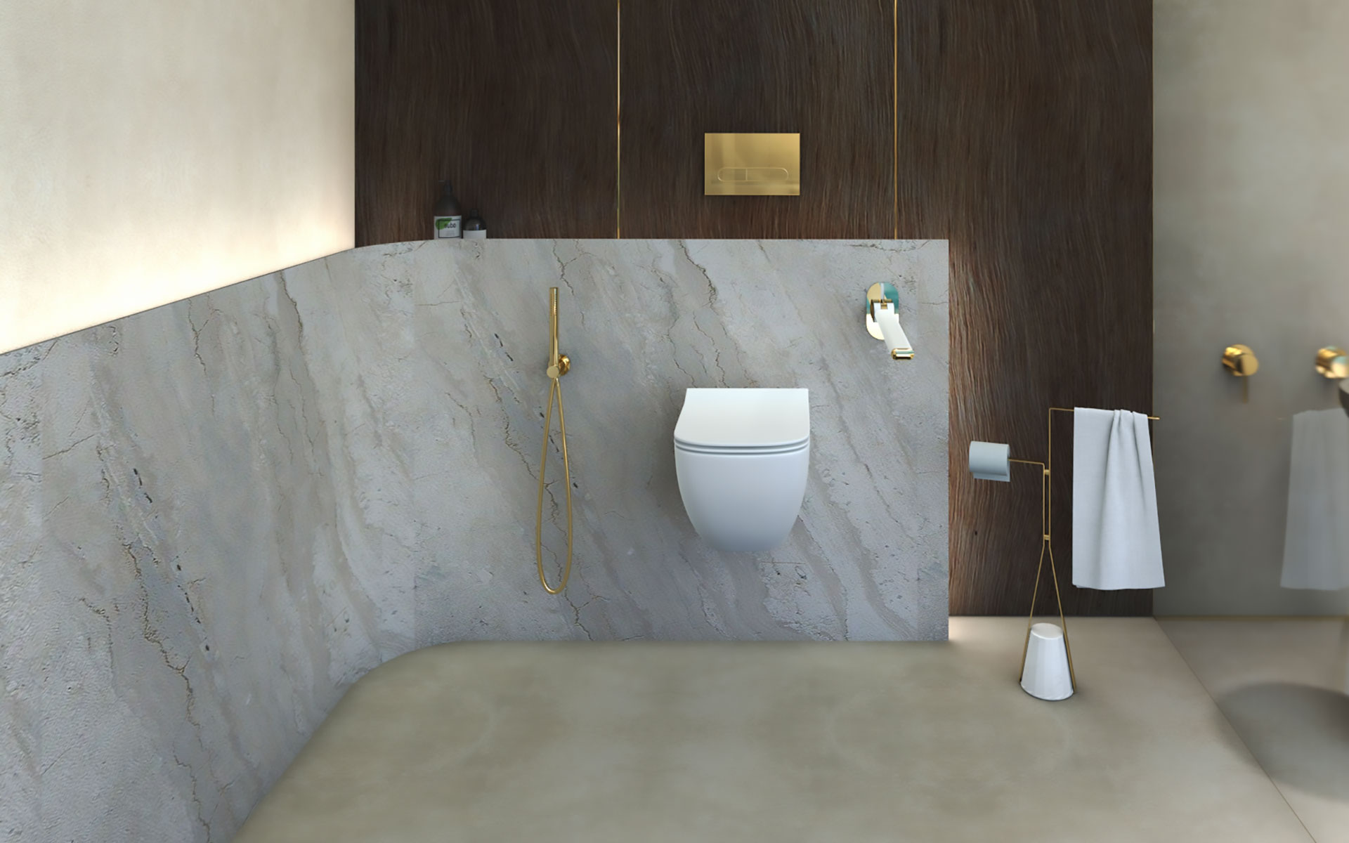 Cesarano, wc accessibile ed elegante