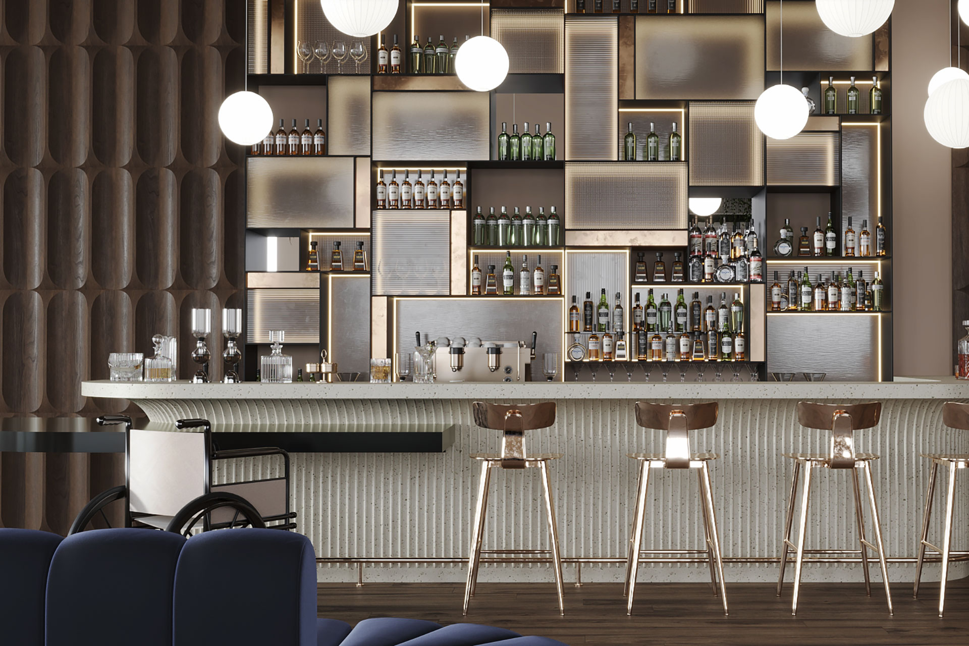 Un bar accessibile a qualsiasi tipo di cliente
