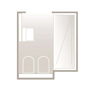 Restauro della zona doccia nei bagni degli alberghi