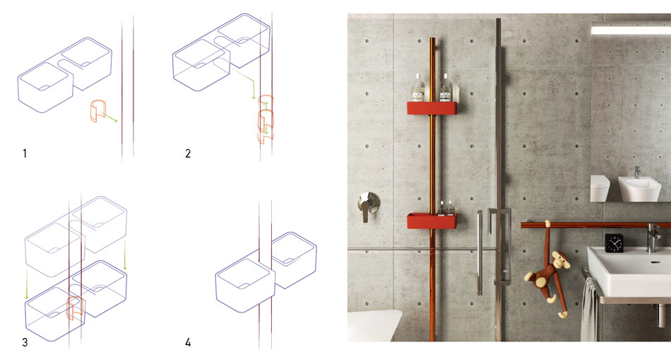 Hug, beautiful and elegant grab bars and accessories