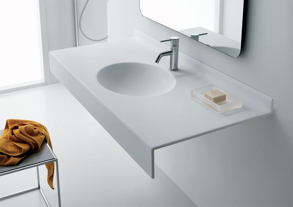 Lavabo in corian stampato su misura