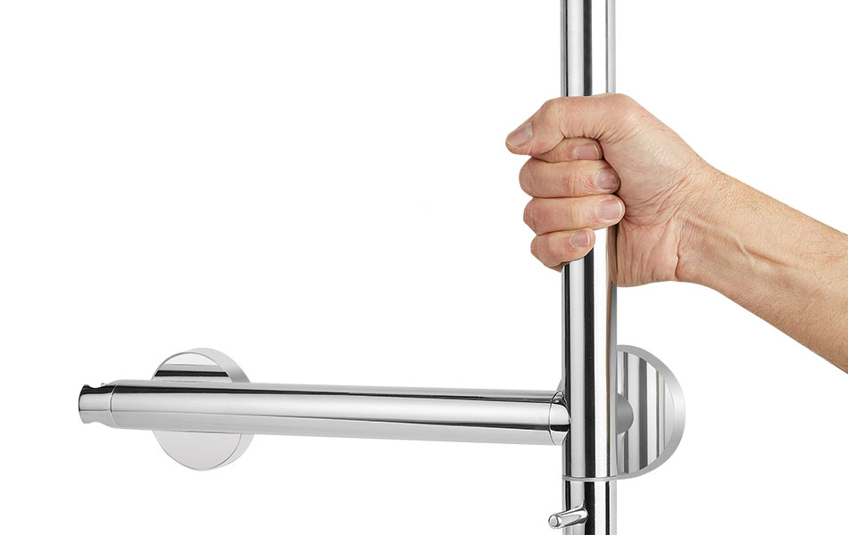 Solo shower grab bar