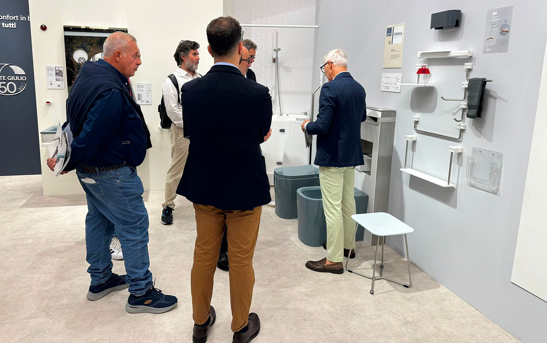 Ospiti presso lo stand Ponte Giulio a Cersaie 2024