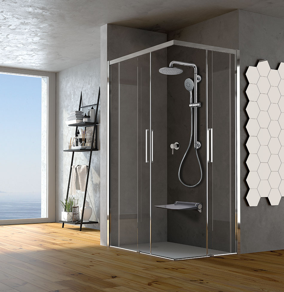 Box doccia dotato di sistema SOLO al Cersaie 2019