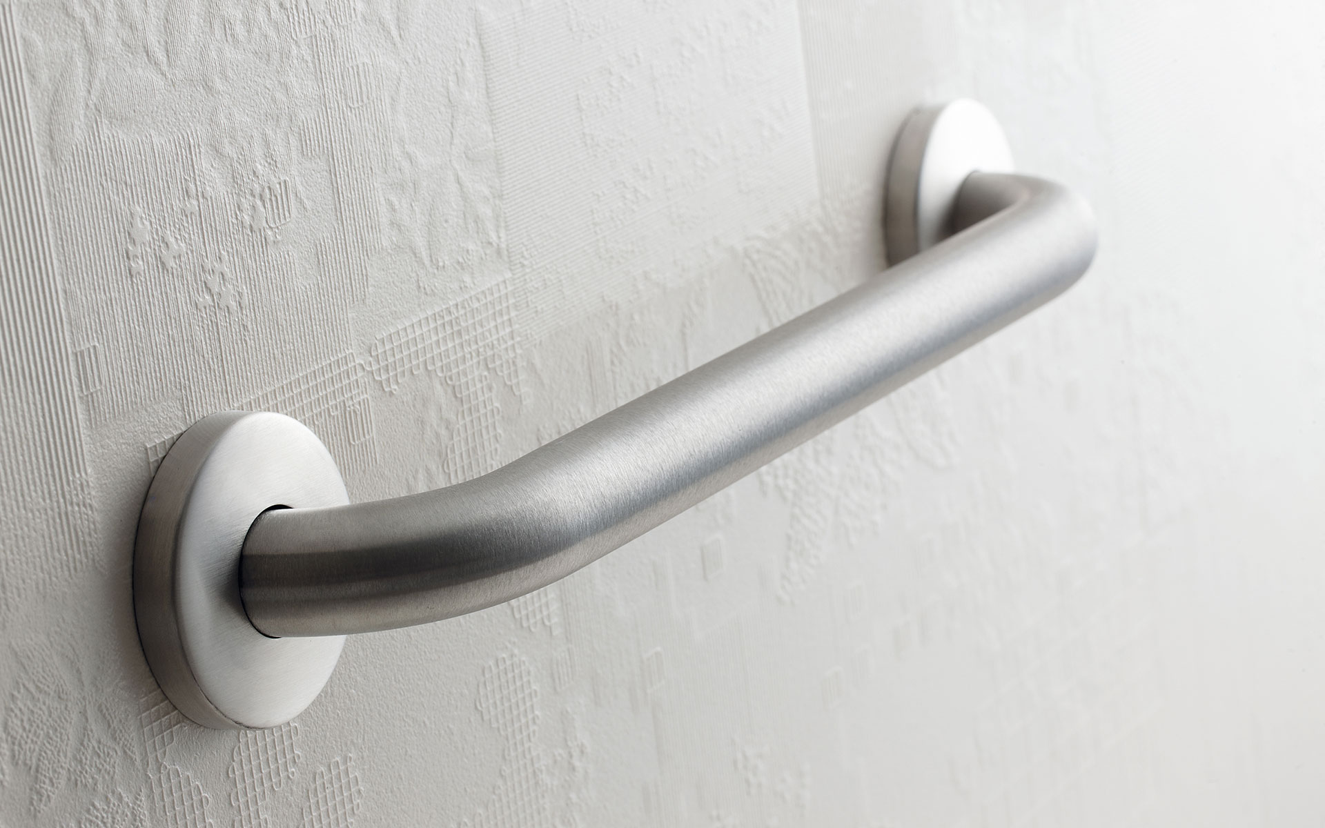 satin stainless steel grab bar