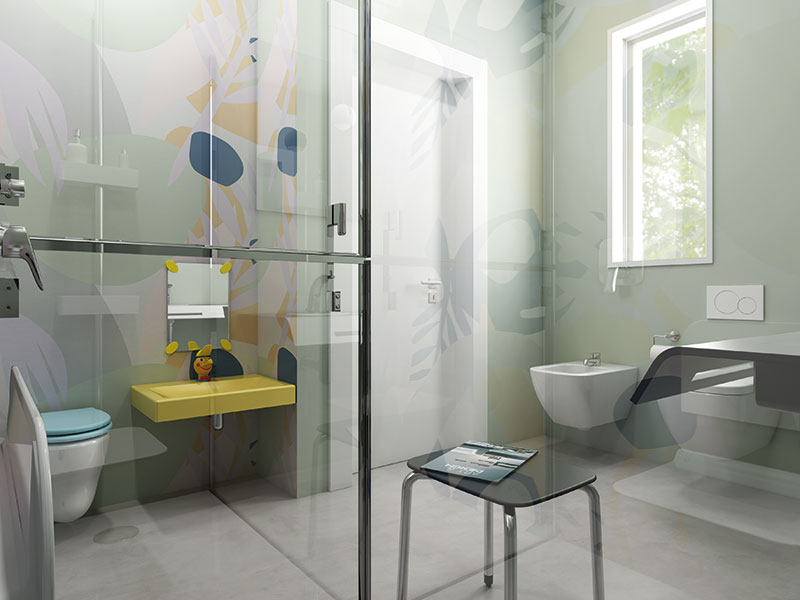 ambiente bagno albergo per famiglia