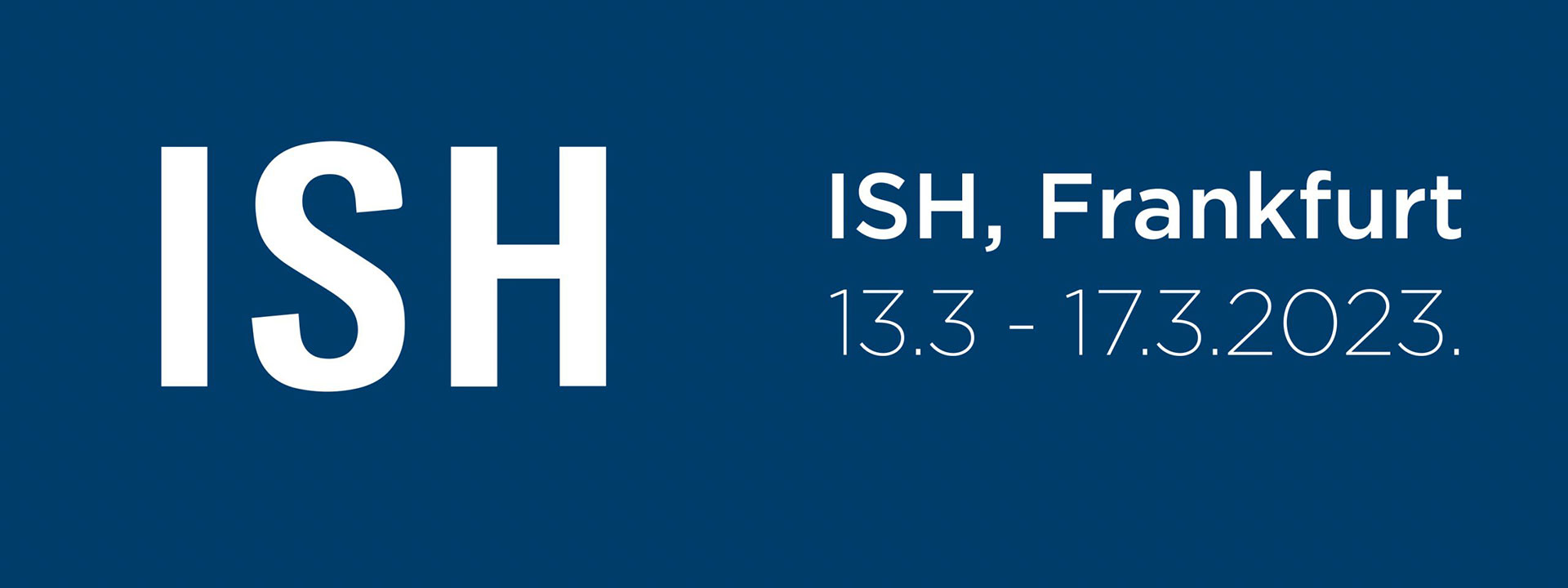 ISH 2023 exhibition ticket