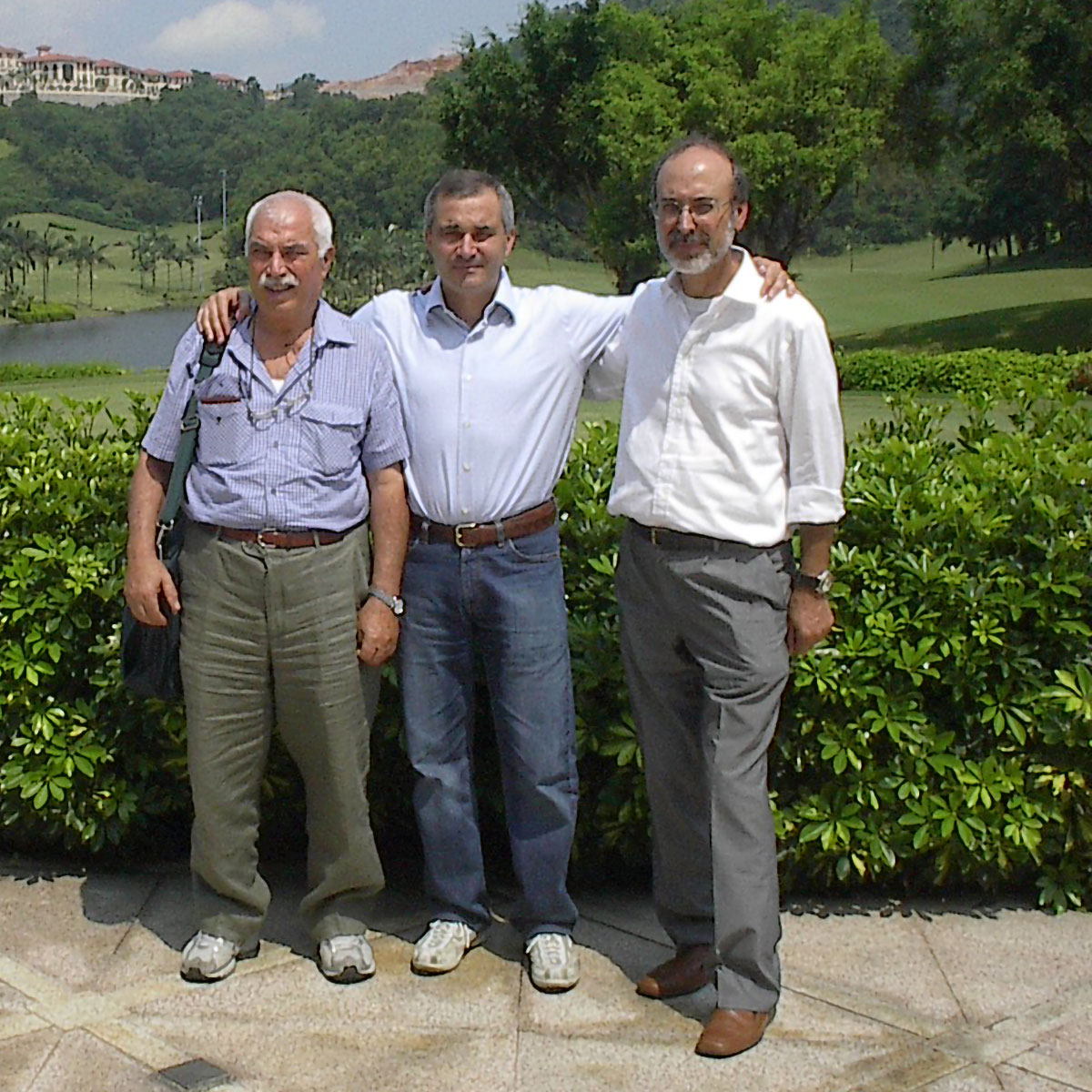 Salvatore Spiga con Emidio ed Enrico Carloni