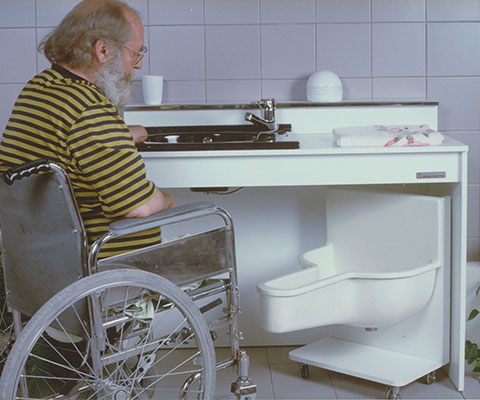 Bathroom for disabled people