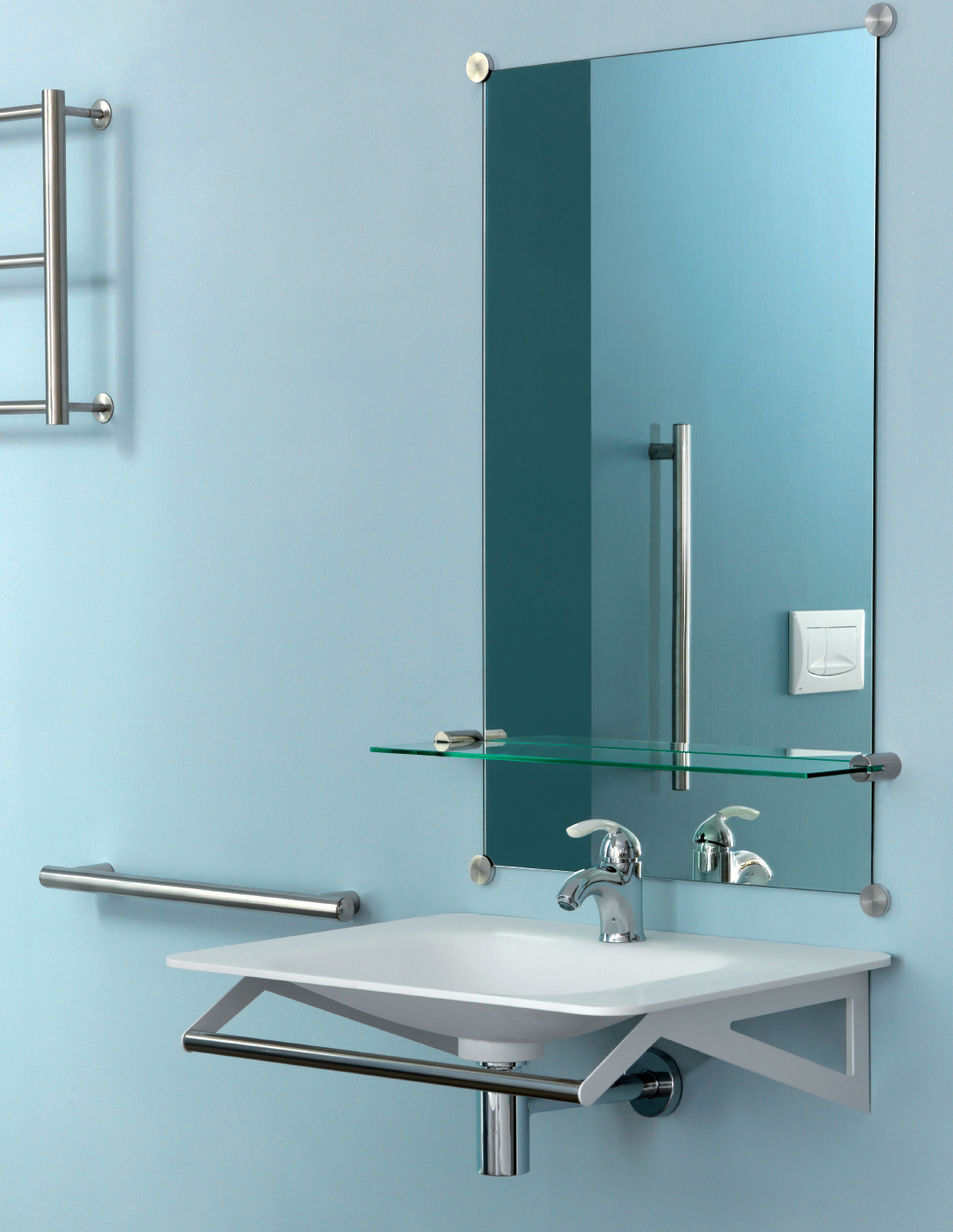 Lavabo e ausili soluzioni ambiente bagno per l